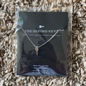 Silver key necklace